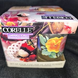 Corelle Impressions Juice Glasses Set summer blush